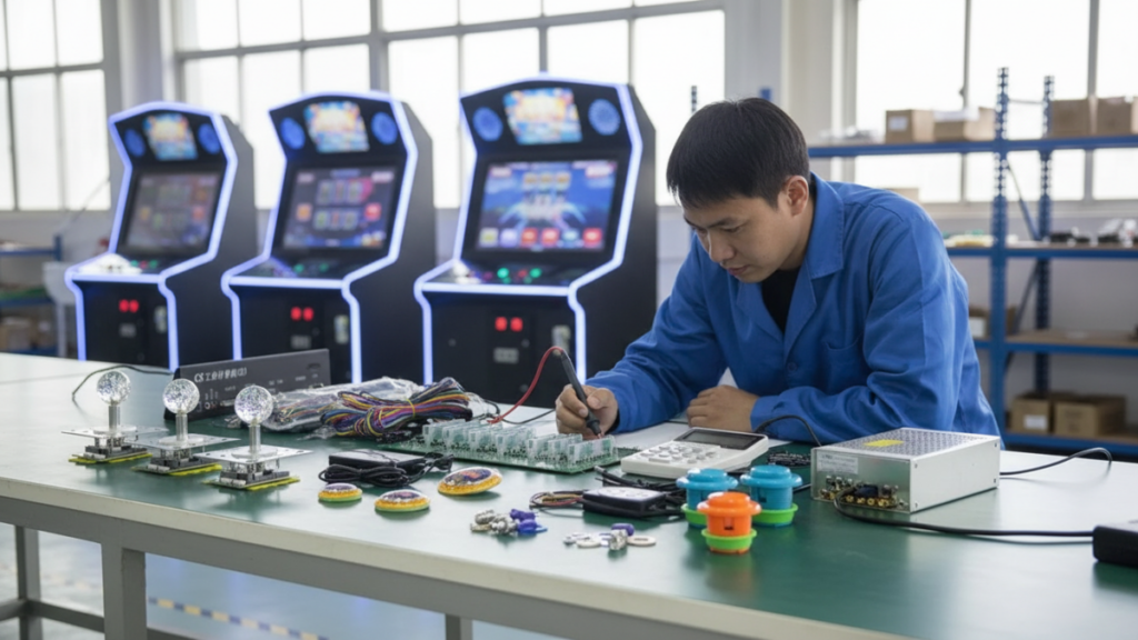 Fish game PCB kit with IO board wiring and control board for machine compatibility