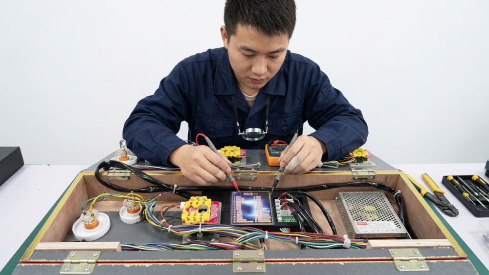 Complete fish game PCB kit with control boards, cables and wiring harnesses