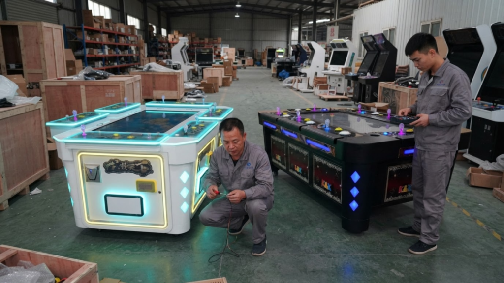 Comparison of 4, 6, 8 and 10-player commercial fish game machines